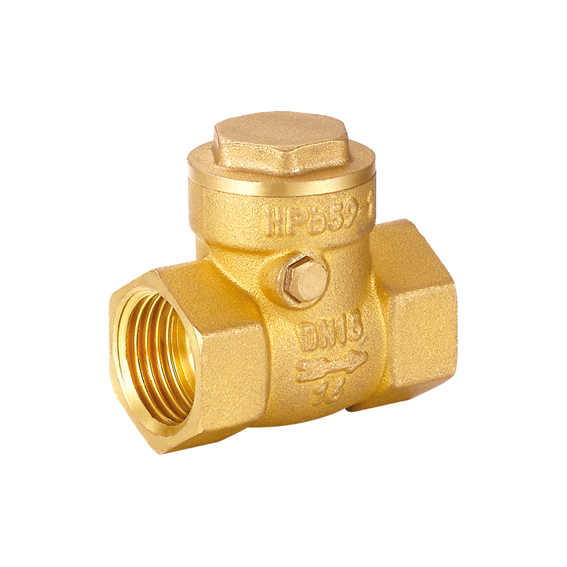 YH-402 Mässing horisontell backventil